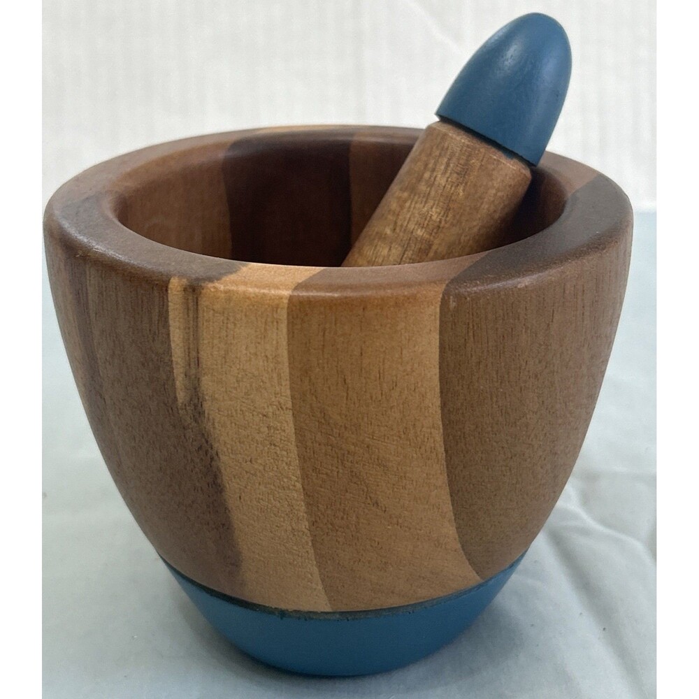 Thyme & Table Acacia Wood Mortar & Pestle